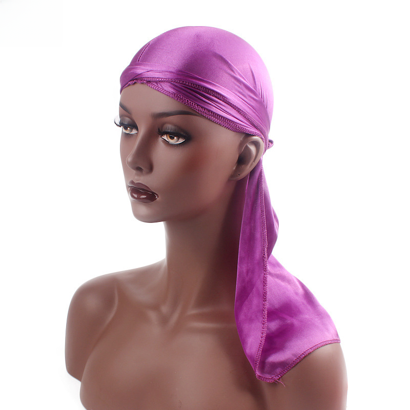 Silky Durag – Long Tail Satin Wrap