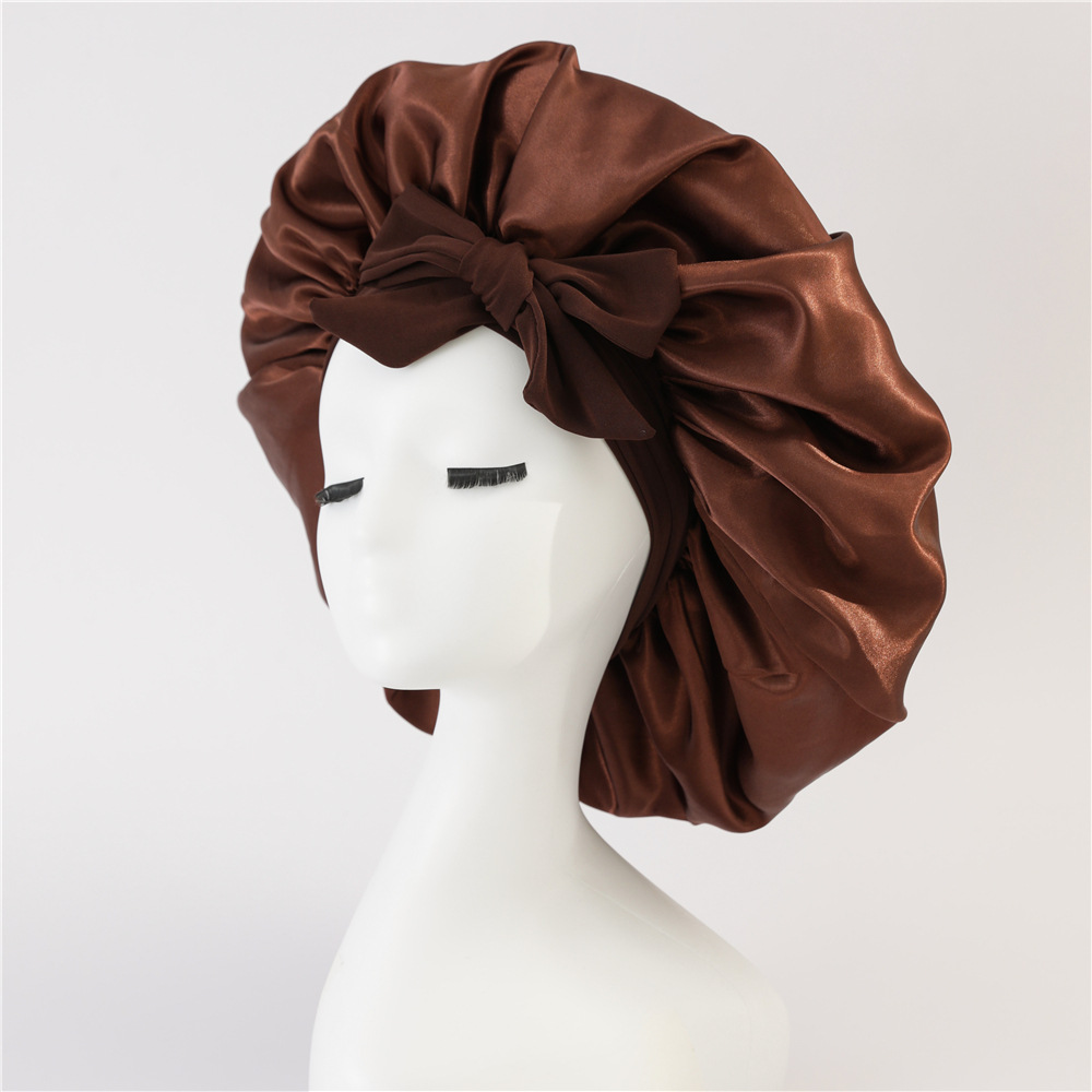Satin Hair Bonnet – Anti-Frizz Protection for Curls & Protective Styles